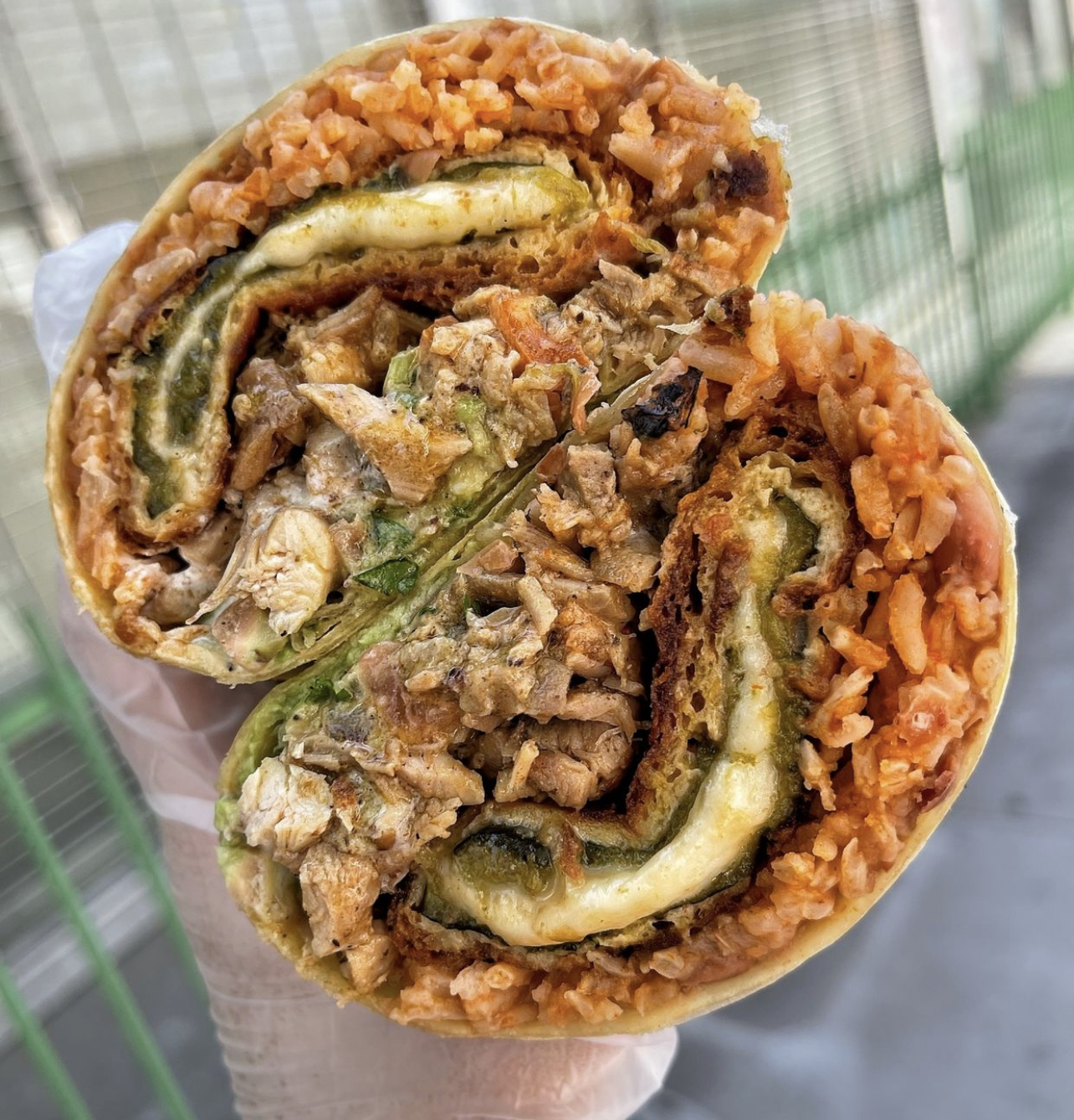 Order Chile Relleno Burrito food online from Cilantro Lime store, Los Angeles on bringmethat.com