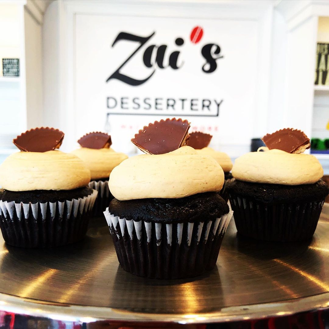 Order Chocolate Peanut Butter Cupcake food online from Zai Dessertery store, Bergenfield on bringmethat.com