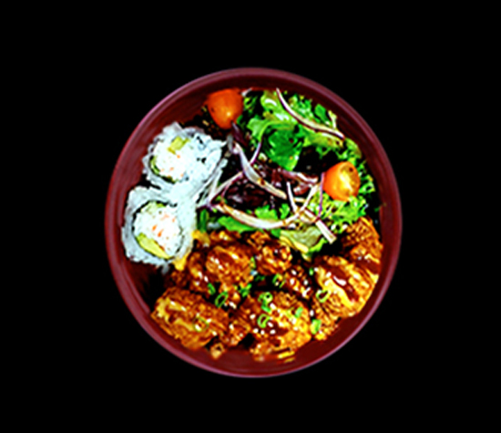 Order Karaage Bowl food online from Hamachi Sushi Express store, La Habra on bringmethat.com