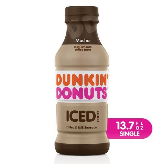 Order Dunkin' Donuts Iced Coffee Mocha (13.7 oz) food online from Rite Aid store, PITTSBURGH on bringmethat.com