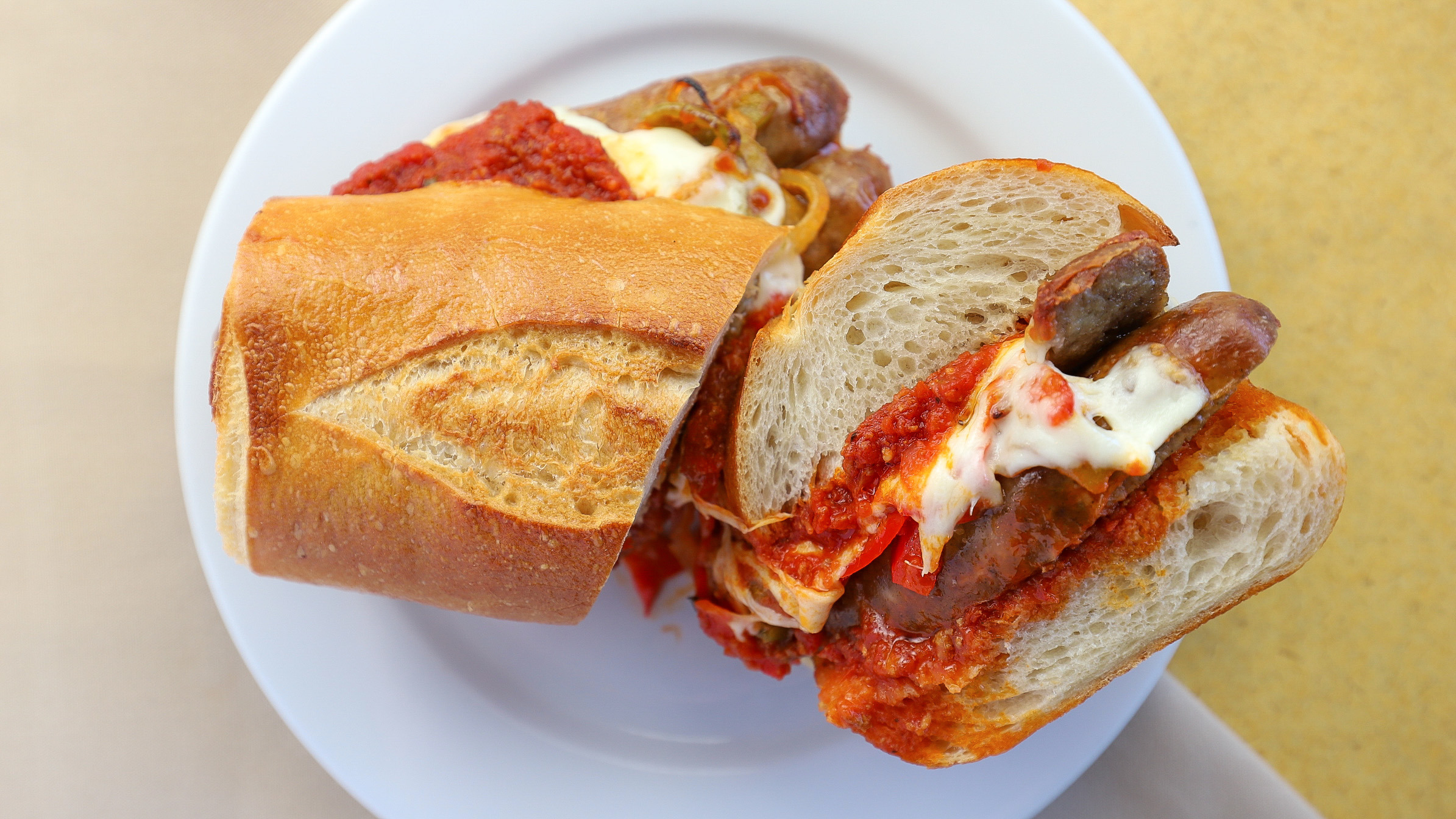 Order Sausage Sandwich food online from Toto's Pizzeria & Restaurant store, Belmont on bringmethat.com