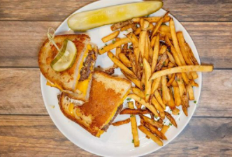 Order Diner Burger Grilled Cheese food online from Flagship Tavern store, Chicago on bringmethat.com