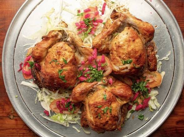 Order Whole Chicken with Pickles and Garlic or Tahini Sauce food online from Karam restaurant catering store, New York on bringmethat.com