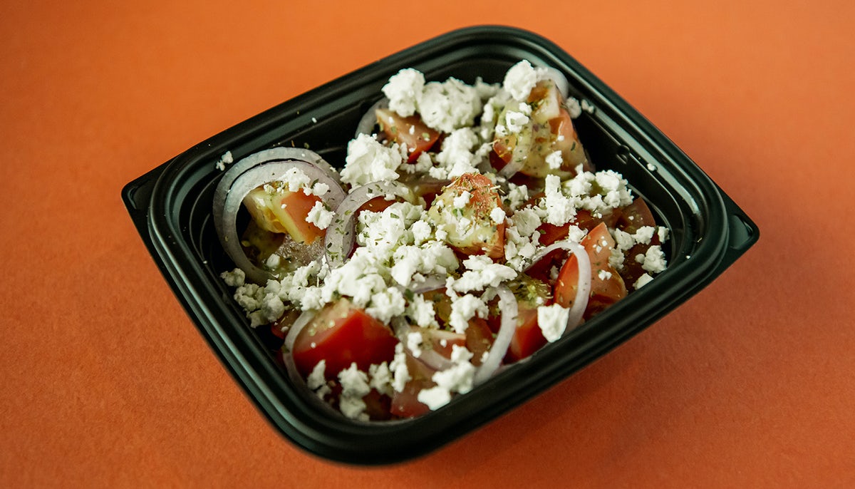 Order TOMATO & FETA SALAD food online from Meatball Corner store, North Olmsted on bringmethat.com