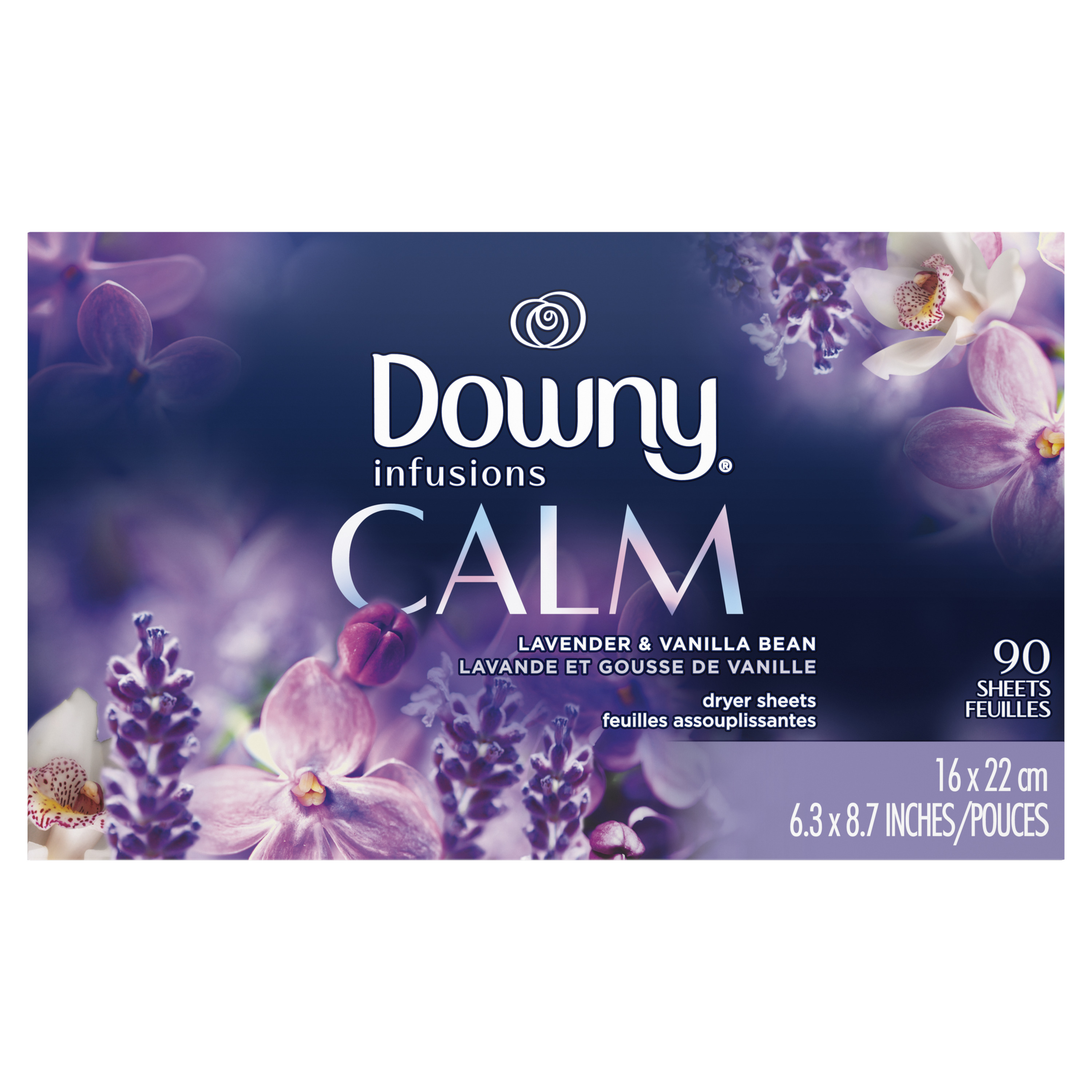 Order Downy Infusions Calm Fabric Softener Dryer Sheets - Lavender & Vanilla Bean, 90 ct food online from Rite Aid store, MILLER PLACE on bringmethat.com