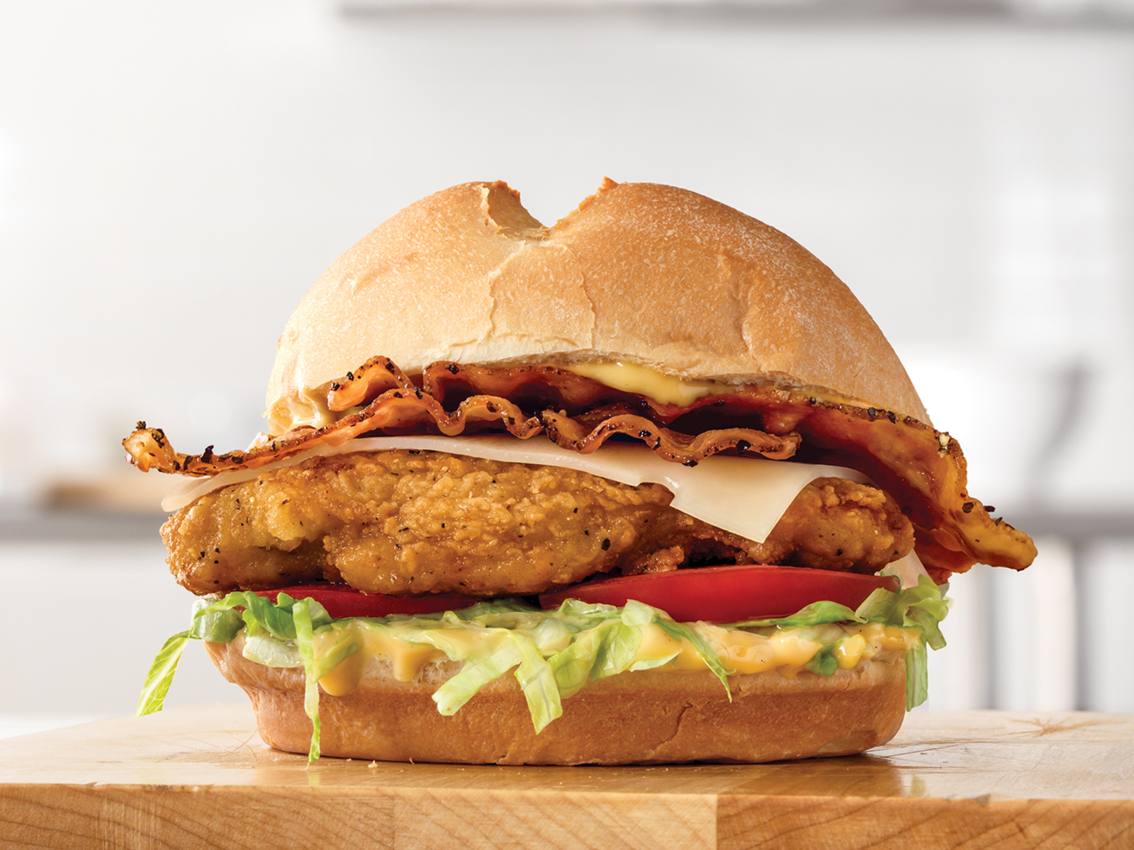 Order Chicken Bacon 'n Swiss Sandwich food online from Arby store, Yorkville on bringmethat.com