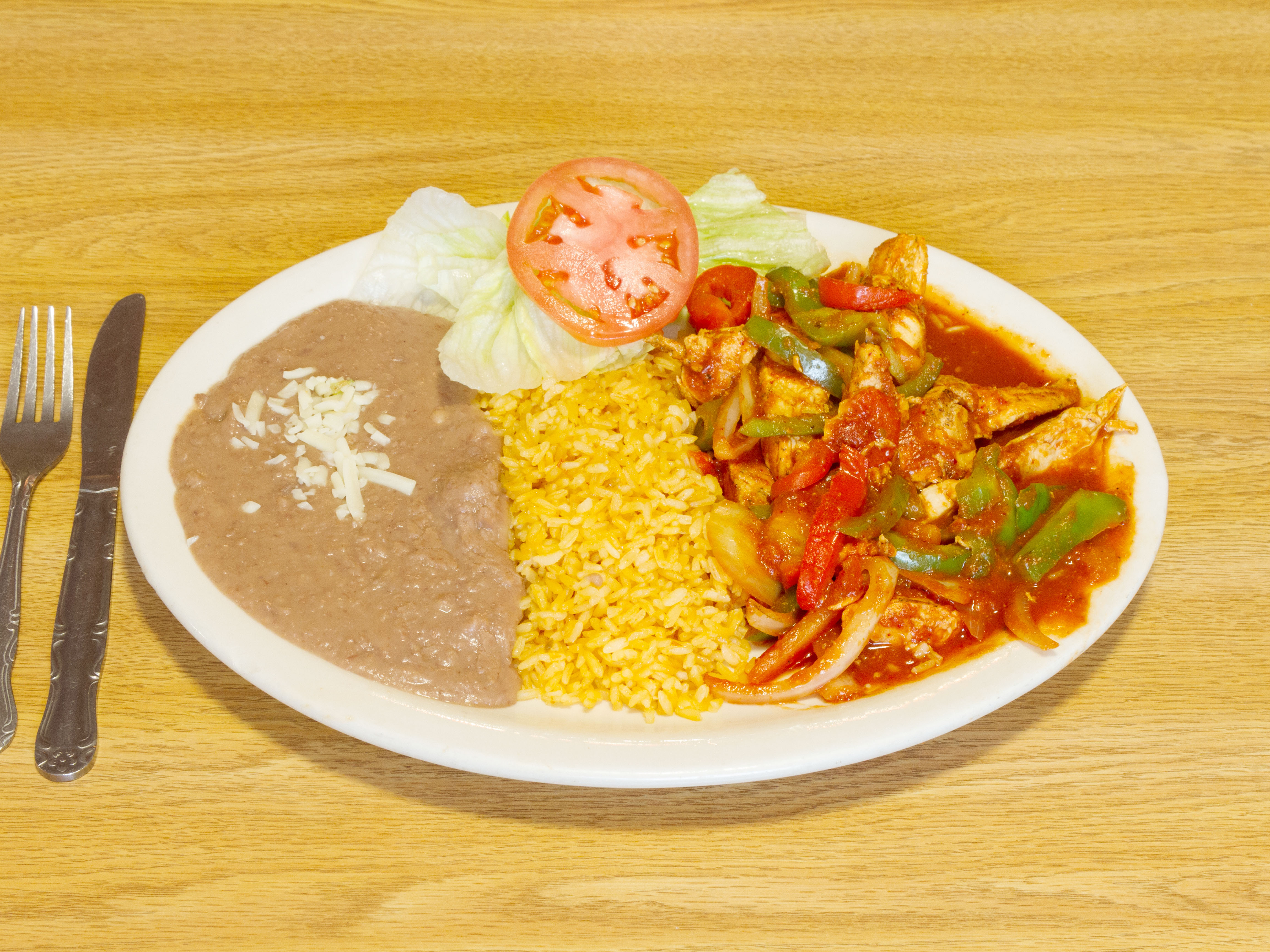 Order Mexican Chicken Plate food online from Taqueria Mexico store, Waltham on bringmethat.com