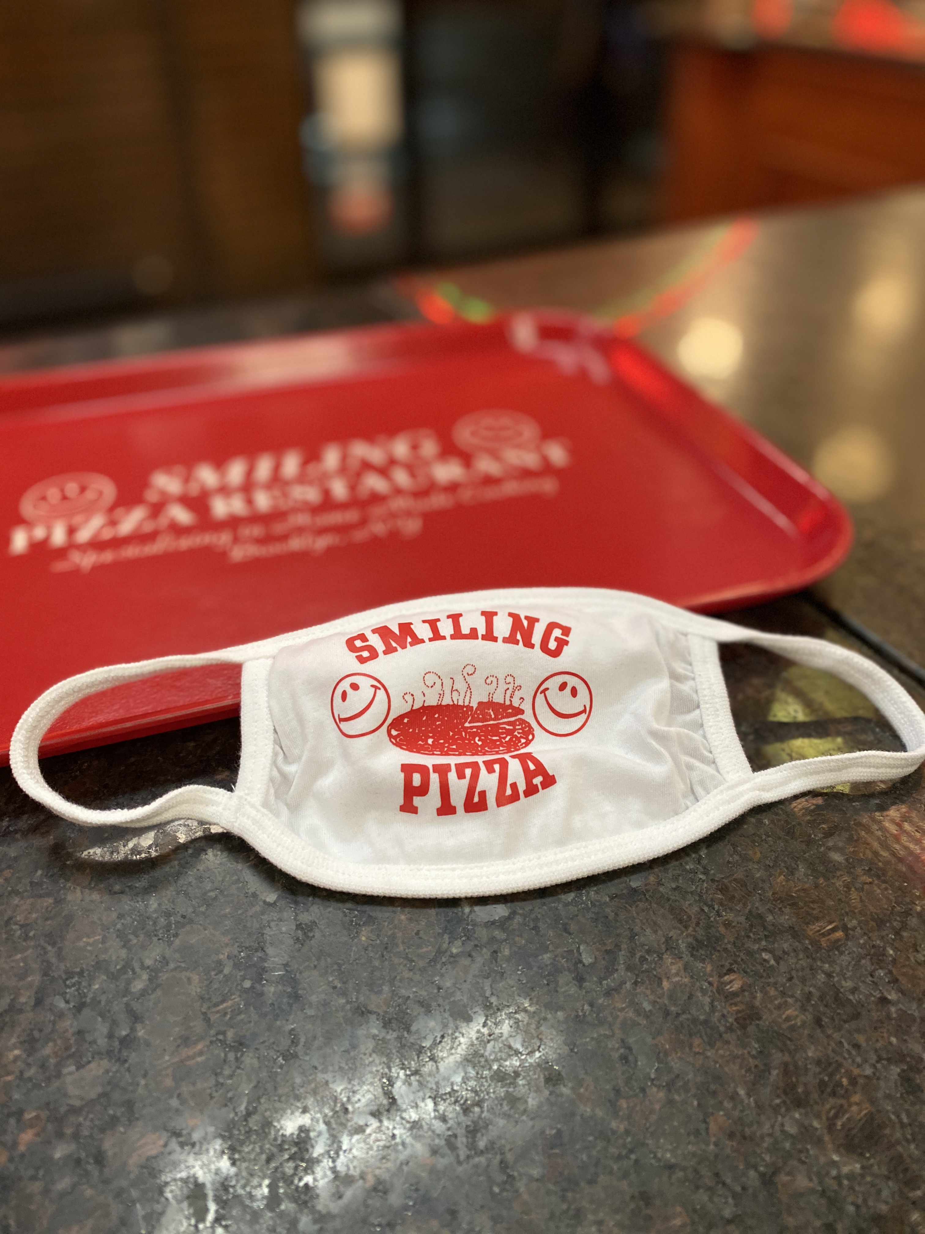 Order Face Covering food online from Smiling pizza store, Brooklyn on bringmethat.com