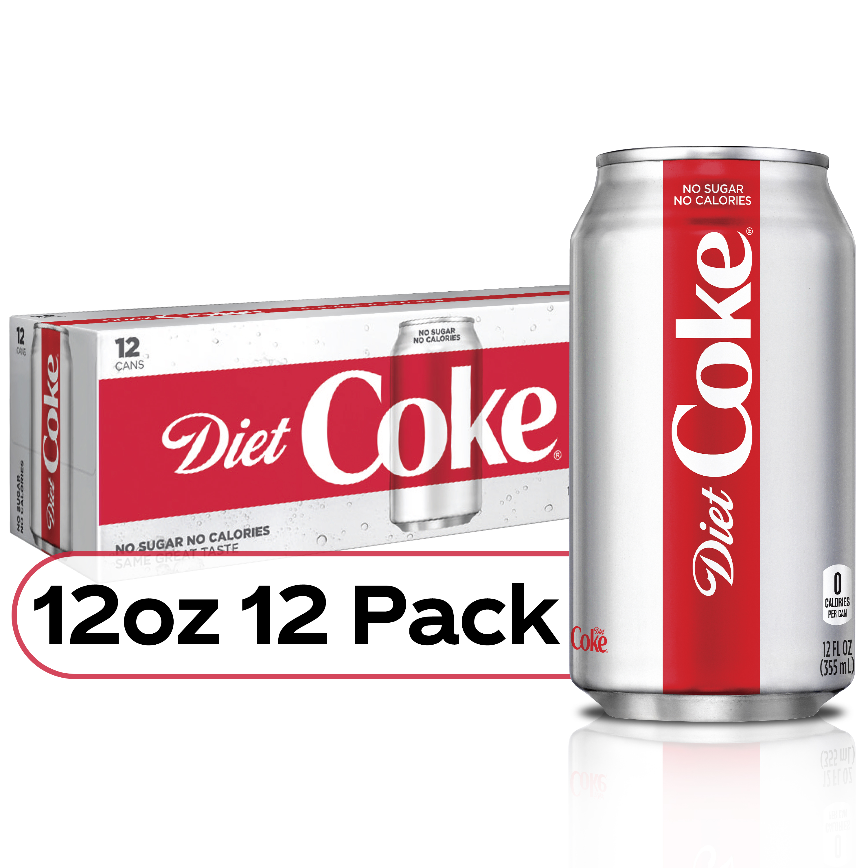 Order Diet Coke Soda, 12 fl oz - 12 pk food online from Rite Aid store, Cathedral City on bringmethat.com