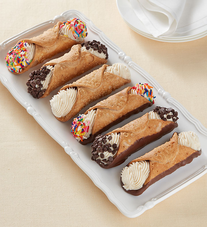 Order 6 Traditional Cannolis food online from Kenzie Kakes store, Southington on bringmethat.com