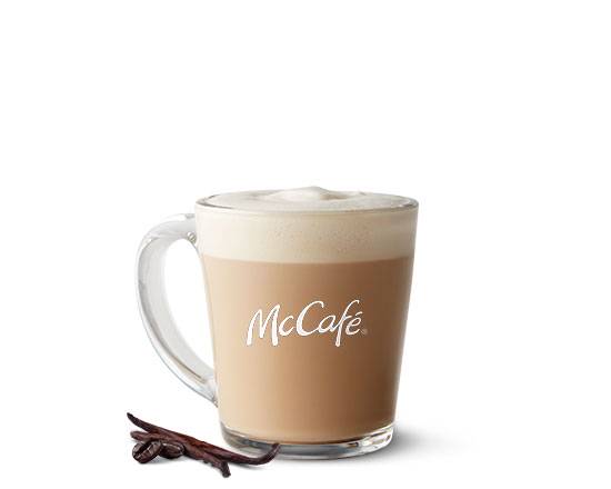 Order Medium Vanilla Cappuccino food online from Mcdonald® store, SEATTLE on bringmethat.com