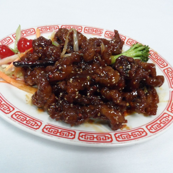Order 38. Sesame Beef food online from Oriental Express store, Old Forge on bringmethat.com