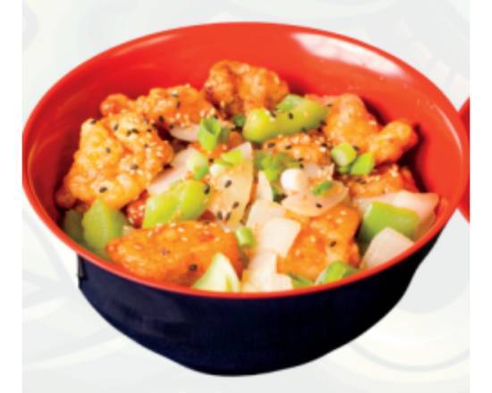 Order Orange Chicken Bowl food online from Wasabi Sushi store, Portland on bringmethat.com