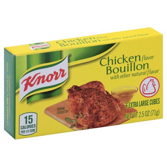 Order Knorr · Chicken Flavor Bouillon Extra Large Cubes (6 cubes) food online from Randalls Express store, Leander on bringmethat.com