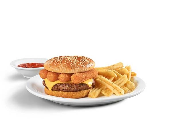 Order Mo' Mozzarella Burger food online from Denny's store, Pearland on bringmethat.com