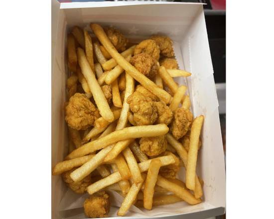 Order Popcorn Chicken (15 pcs) with Fries and Salad food online from Kennedy Fried Chicken store, Monticello on bringmethat.com