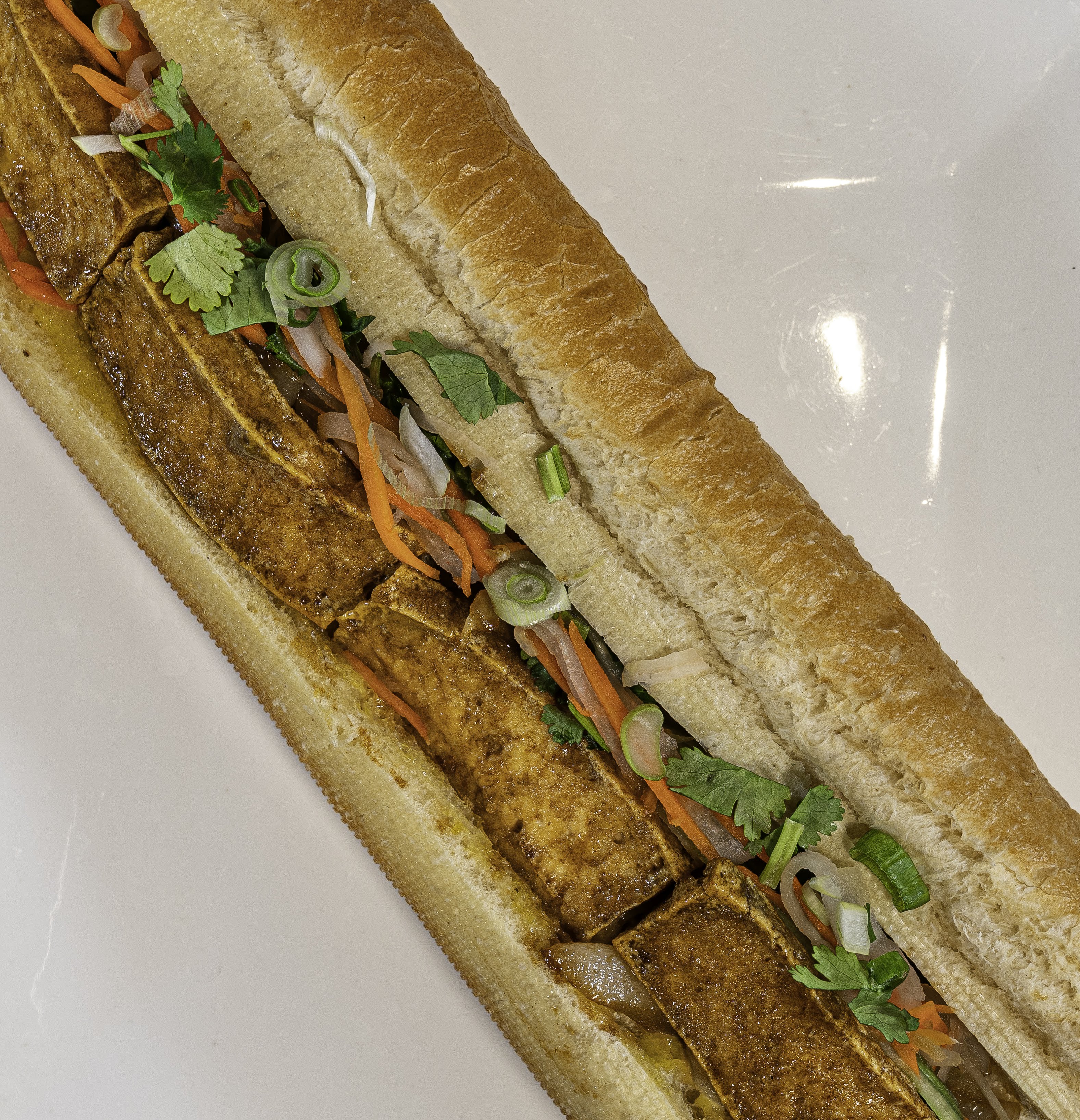Order Tofu + Vegetable Banh Mi food online from Bamboo House Express store, Temecula on bringmethat.com