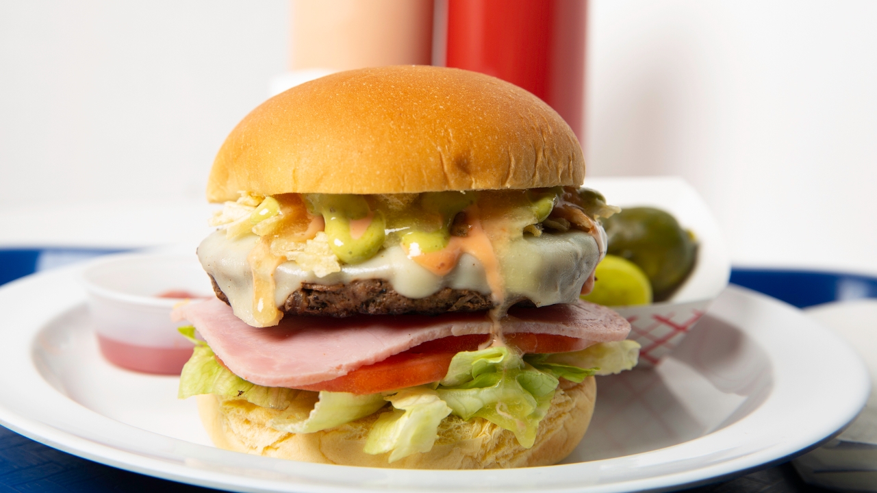 Order Aloha Burger food online from Out of the Park Burgers store, Central Islip on bringmethat.com