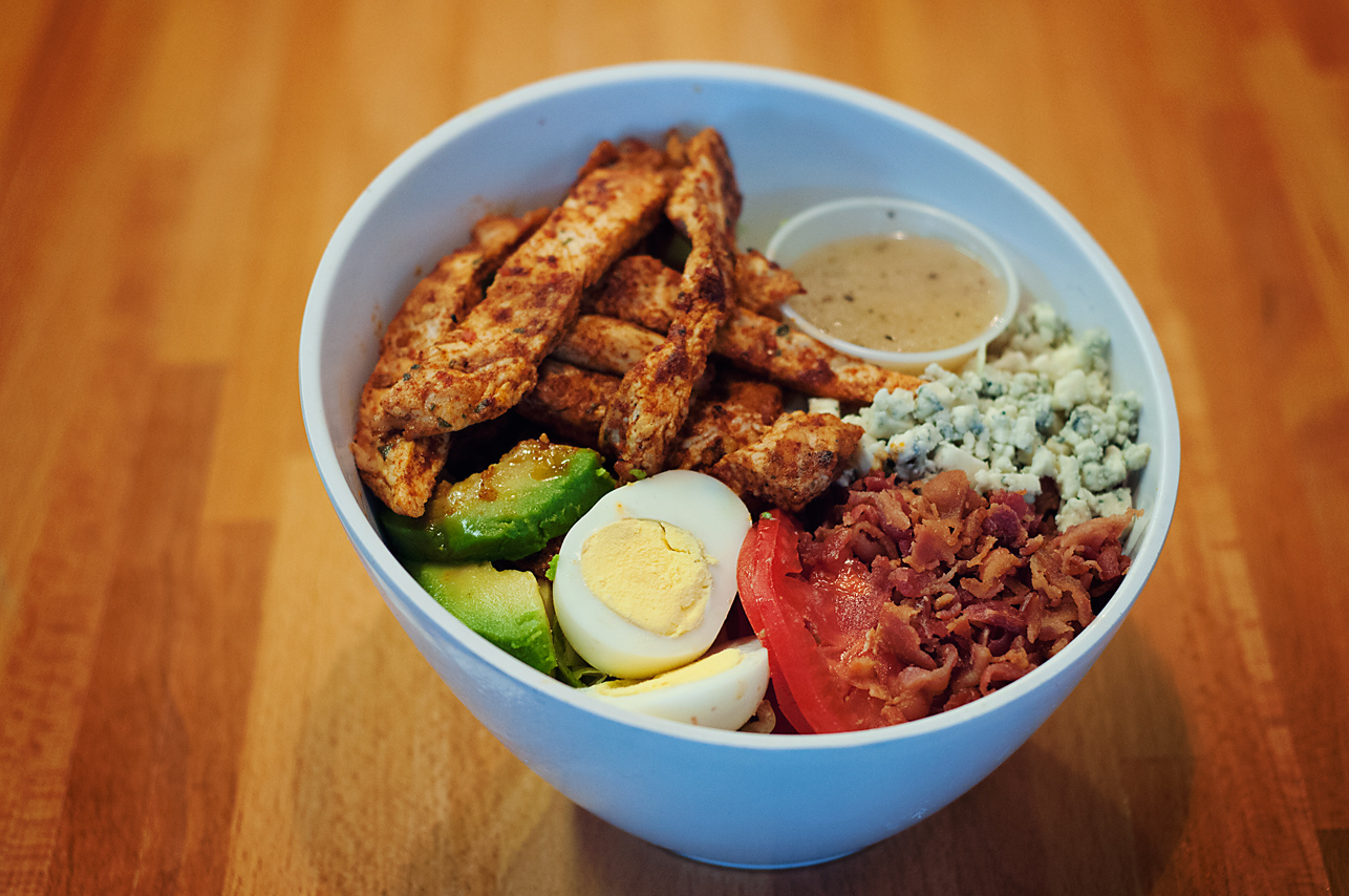 Order P.S. Cobb Salad food online from P.S. Burgers store, Mineola on bringmethat.com