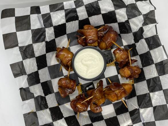 Order Bacon Wrapped Chicken Bour-bon Bites food online from Sobelman Pub & Grill store, Waukesha on bringmethat.com