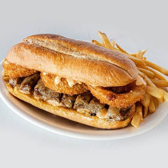 Order Hurricane Steakhouse Sandwich food online from Hurricane Grill & Wings store, Port Jefferson Station on bringmethat.com