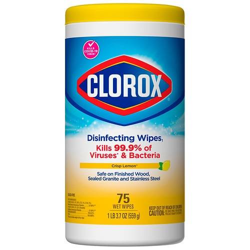Order Clorox Disinfecting Wipes, Bleach Free Crisp Lemon - 75.0 ea food online from Walgreens store, Elizabeth on bringmethat.com