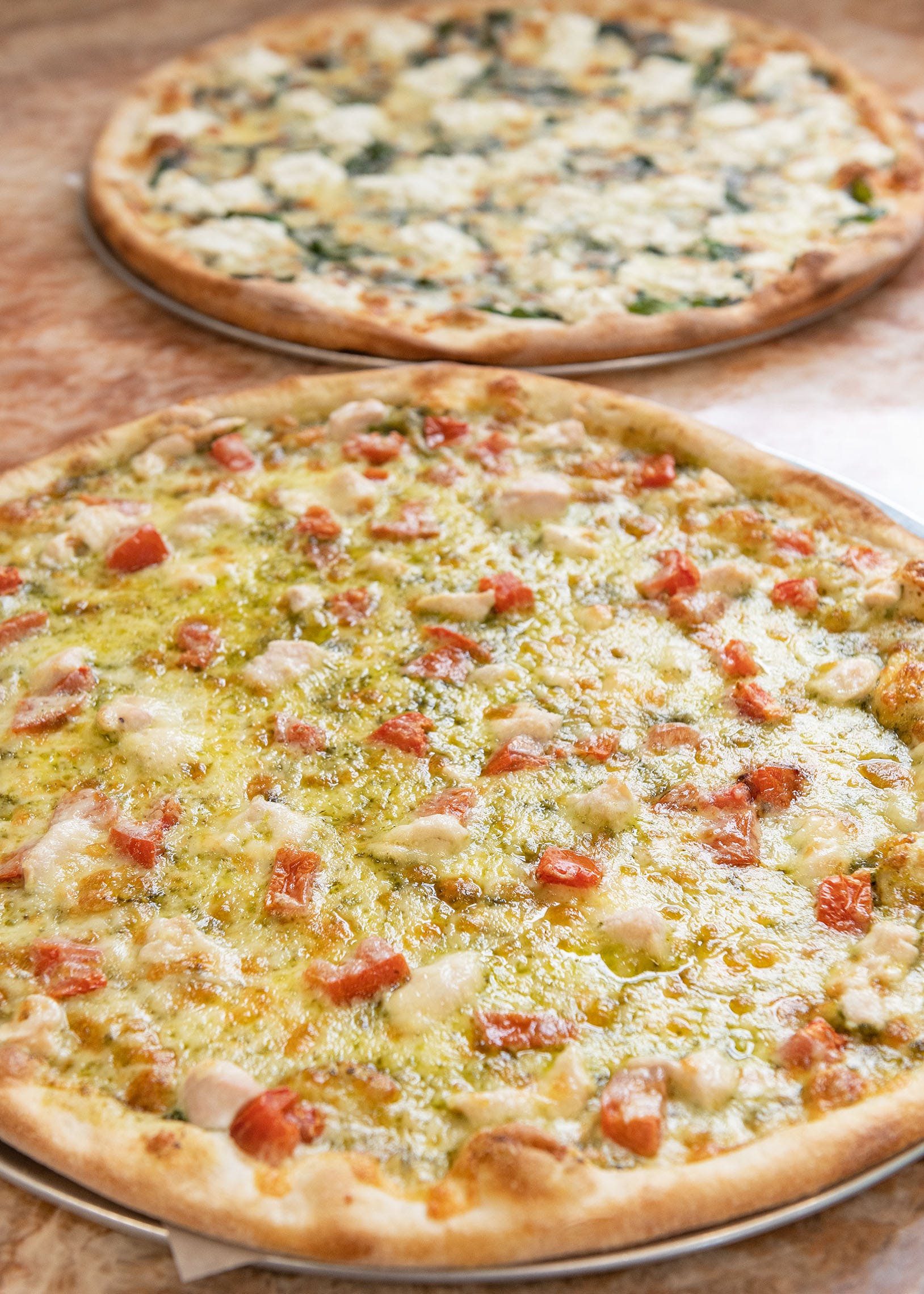 Order Chicken Pesto Pizza - Small 12'' food online from Pizza Palace store, Middletown on bringmethat.com