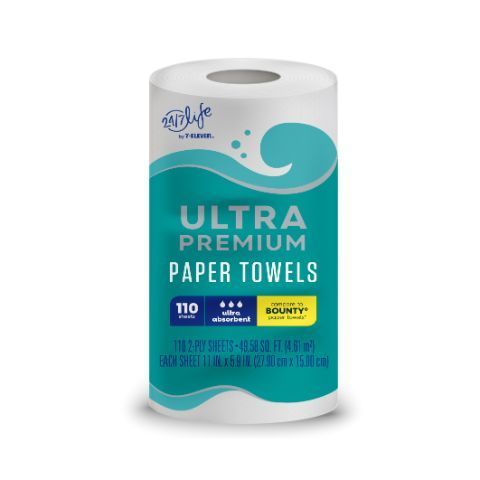 Order 24/7 Life Ultra Premium Paper Towel Roll 110 Sheets food online from 7-Eleven store, Virginia Beach on bringmethat.com
