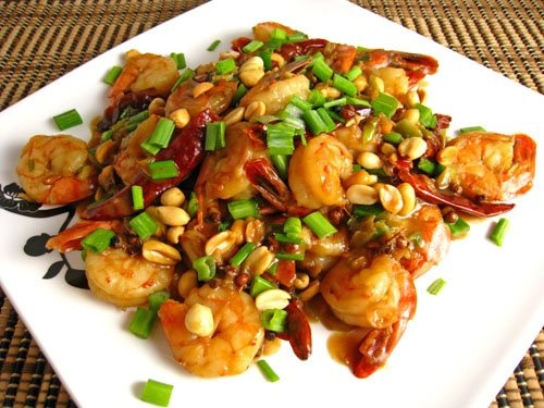 Order 32. Kung Po Shrimp Combination Platter food online from China Gourmet store, Palmetto Bay on bringmethat.com