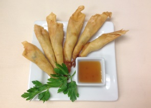 Order 8. Shrimp Rolls food online from Nine classic thai cuisine store, Chicago on bringmethat.com
