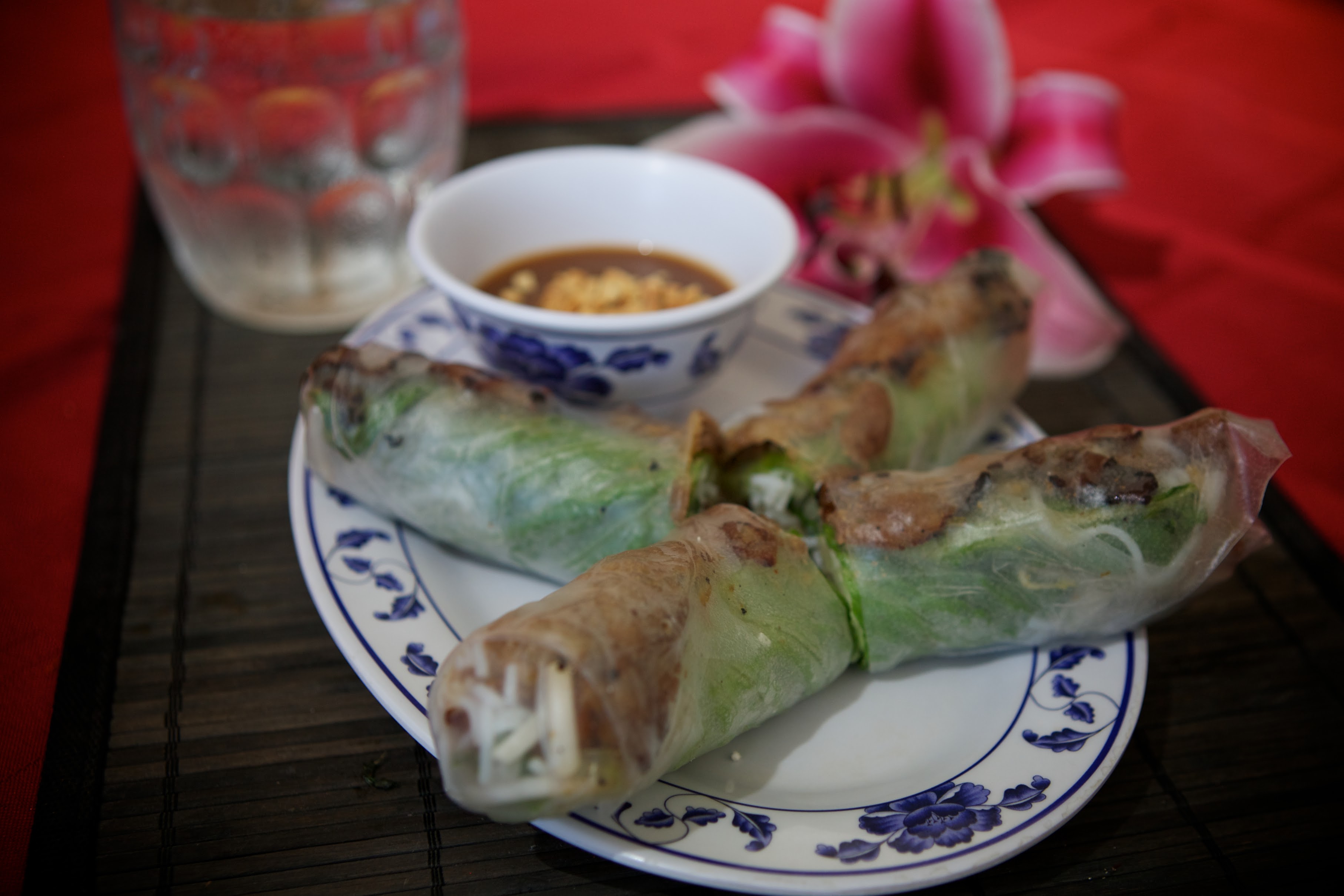 Order 11. Grilled Pork and Shrimp Fresh Spring Rolls food online from Le Paradis store, hayward on bringmethat.com