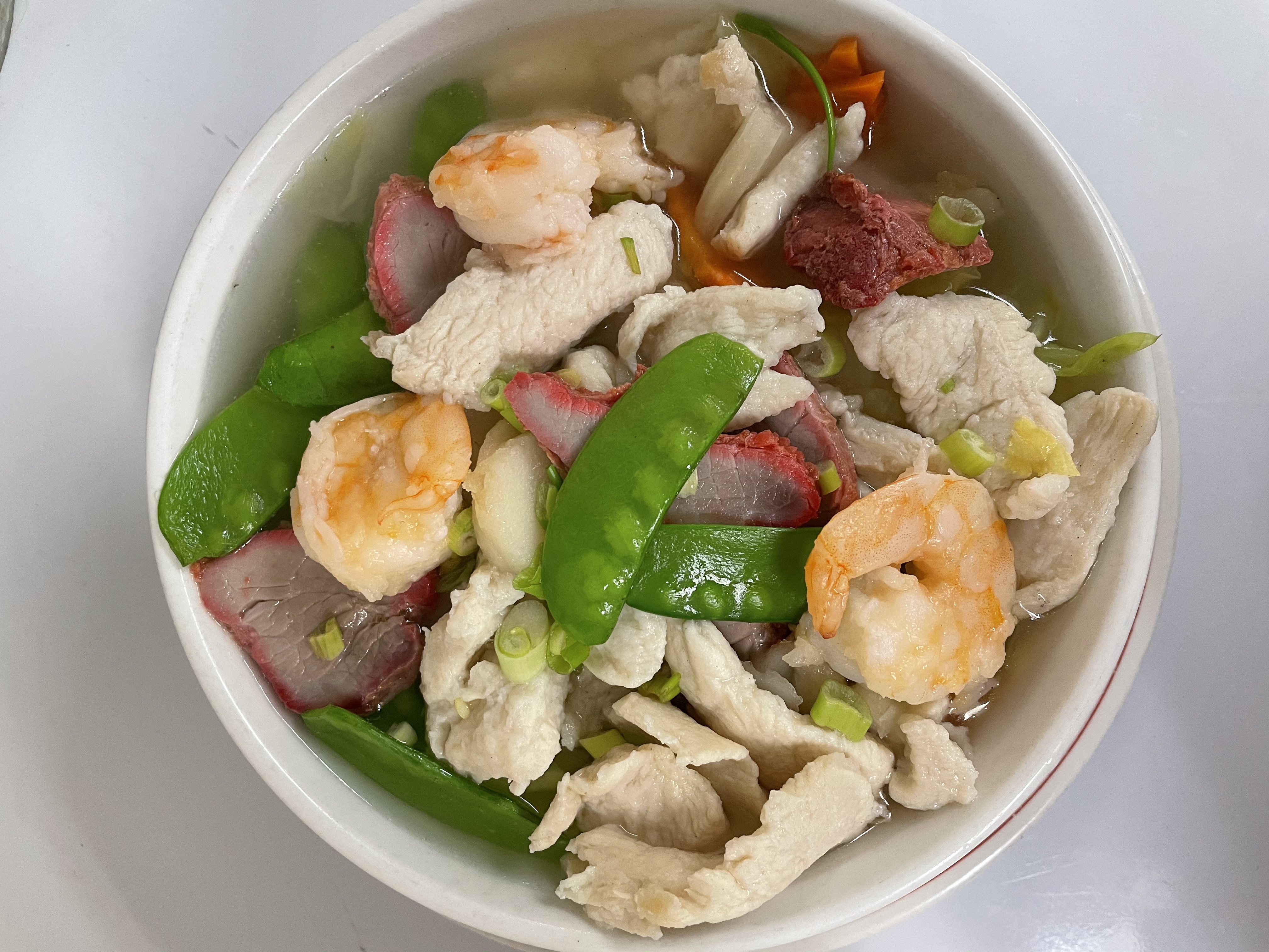 Order Wor Won Ton Soup food online from Wa-Me Chinese Restaurant store, Orangevale on bringmethat.com