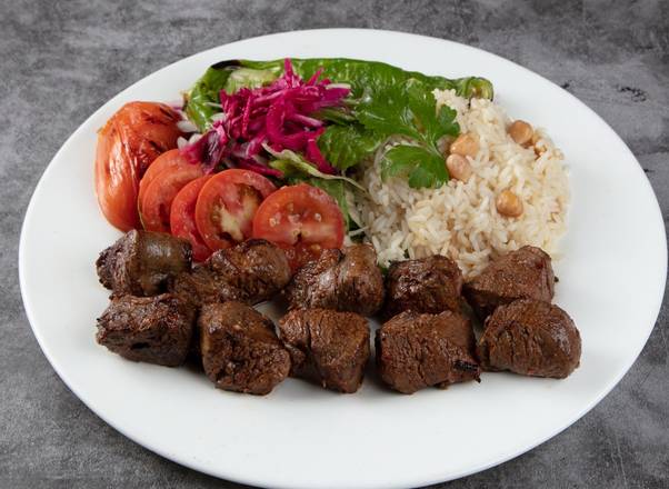 Order LAMB SHISH KEBAB (DOUBLE)LARGE food online from Soup & Gyro store, New York on bringmethat.com
