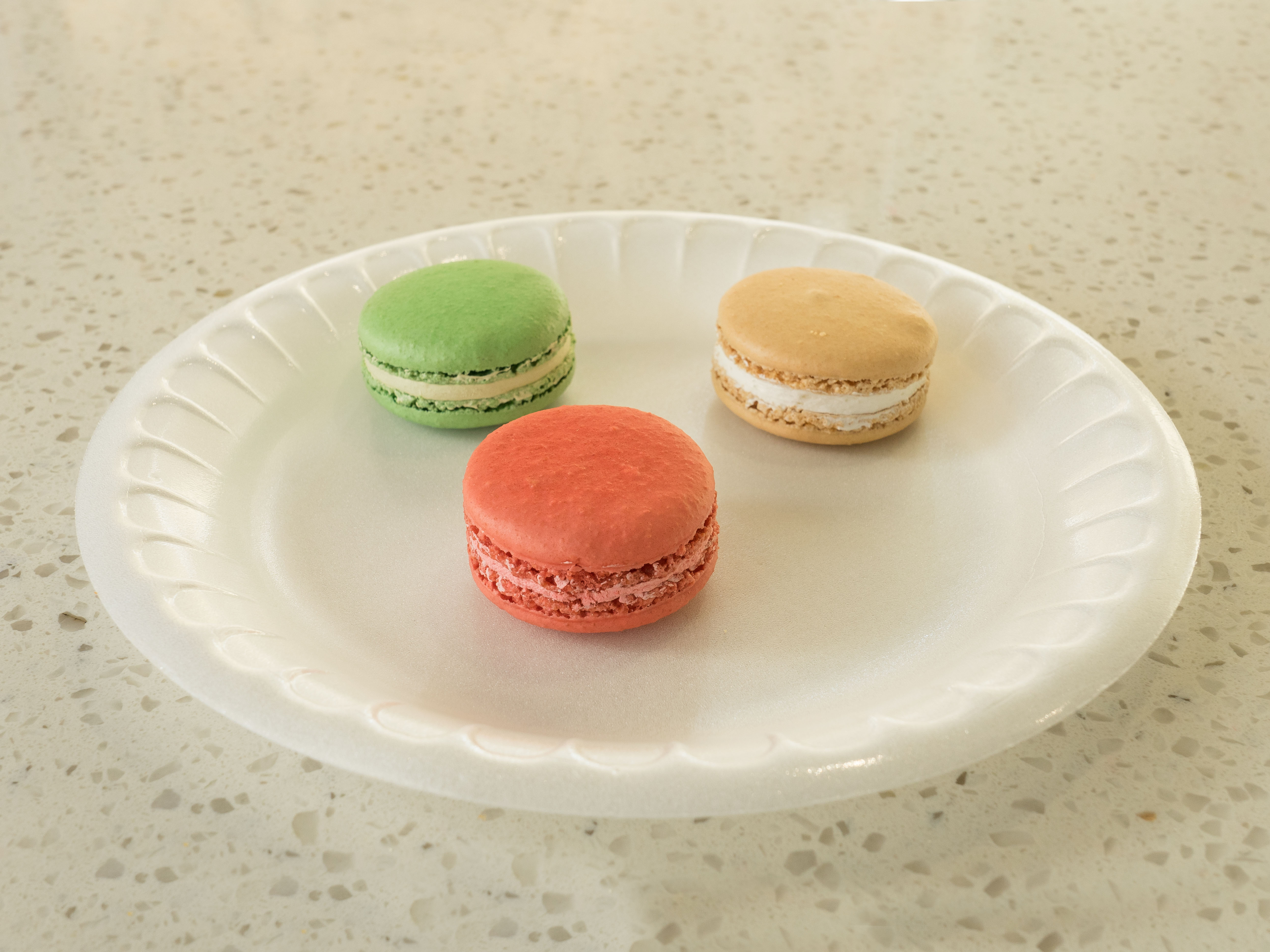 Order 3 Pieces Macarons food online from Lee Sandwiches store, Orange on bringmethat.com