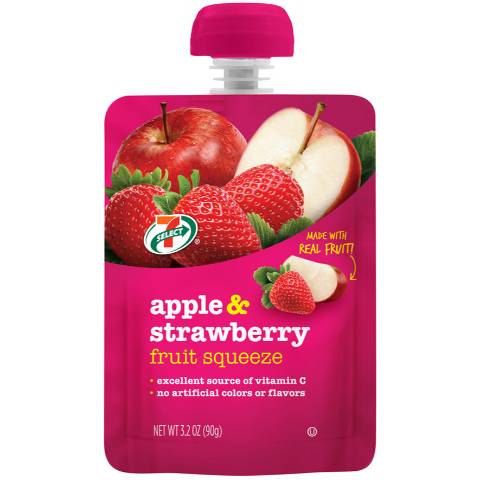 Order 7-Select Apple Strawberry Fruit Squeeze food online from 7-Eleven store, Lakewood on bringmethat.com