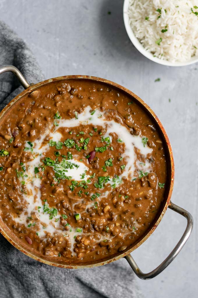 Order Dal Makhani (Black dal) with basmati rice food online from Great Himalayan Indian Cuisines store, Moore on bringmethat.com