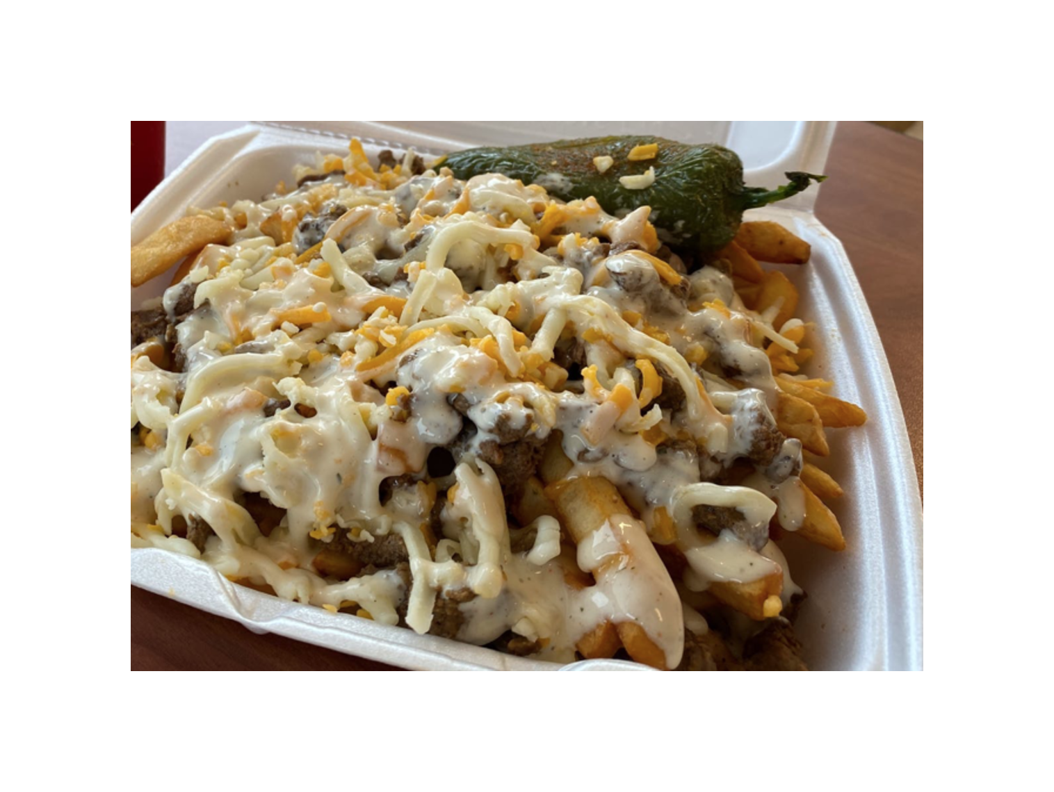Order Carne Asada Fries food online from Norm Famous Burgers store, Whittier on bringmethat.com