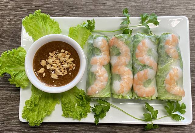 Order A1. Shrimp Rolls (Gỏi Cuốn Tôm) (4 pcs) food online from Pho Seven store, San Lorenzo on bringmethat.com