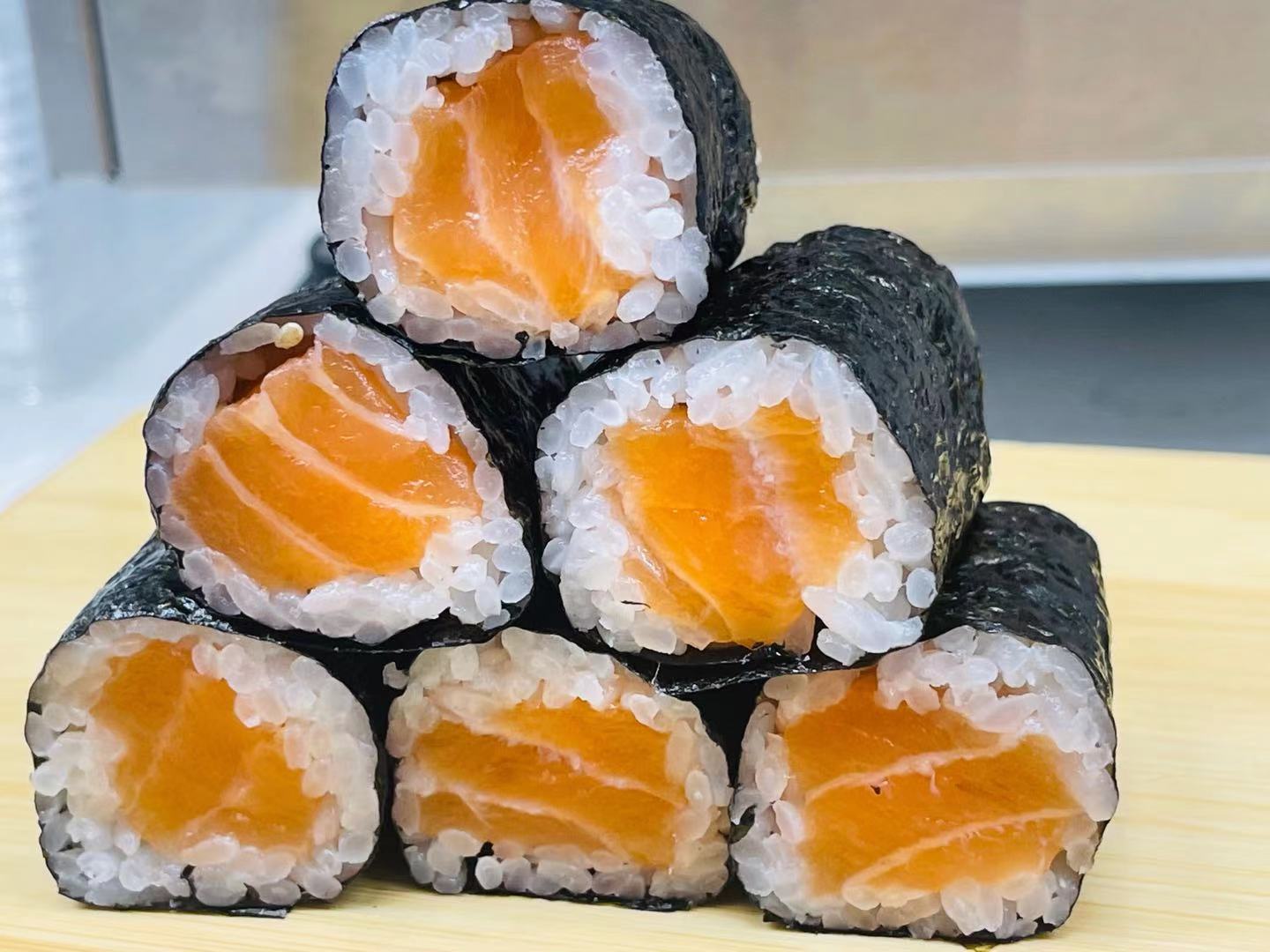 Order Salmon Maki food online from Nikki's Sushi store, Wilmington on bringmethat.com