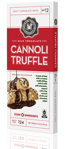 Order 12. Milk Cannoli Truffle Bar food online from Chocolate Chocolate Chocolate store, Kirkwood on bringmethat.com
