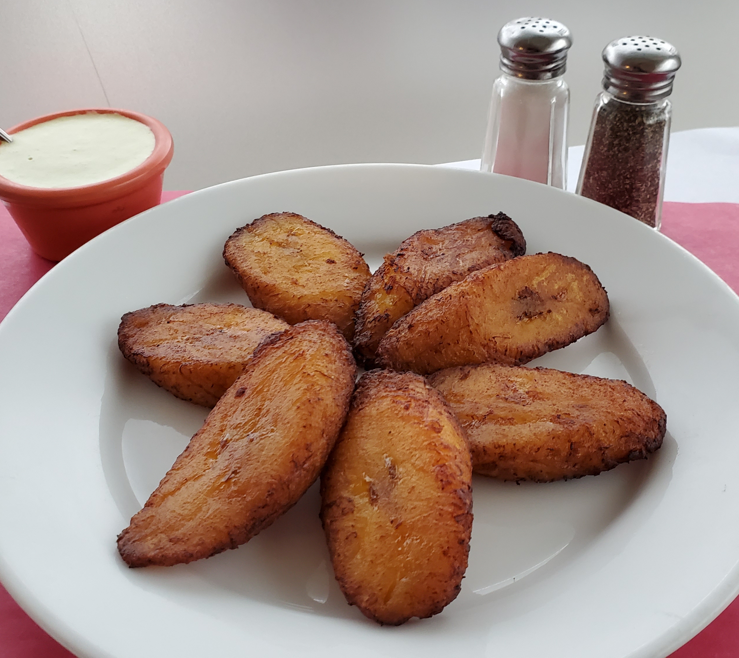 Order Maduros (Fried Sweet Plantains) food online from Mochica Restaurant store, Norwalk on bringmethat.com