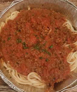 Order Spaghetti with Meat Sauce food online from Little Italy store, Killeen on bringmethat.com
