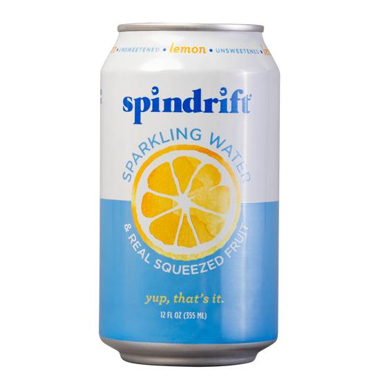 Order Spindrift Sparkling Water - Lemon food online from Cava store, Atlanta on bringmethat.com