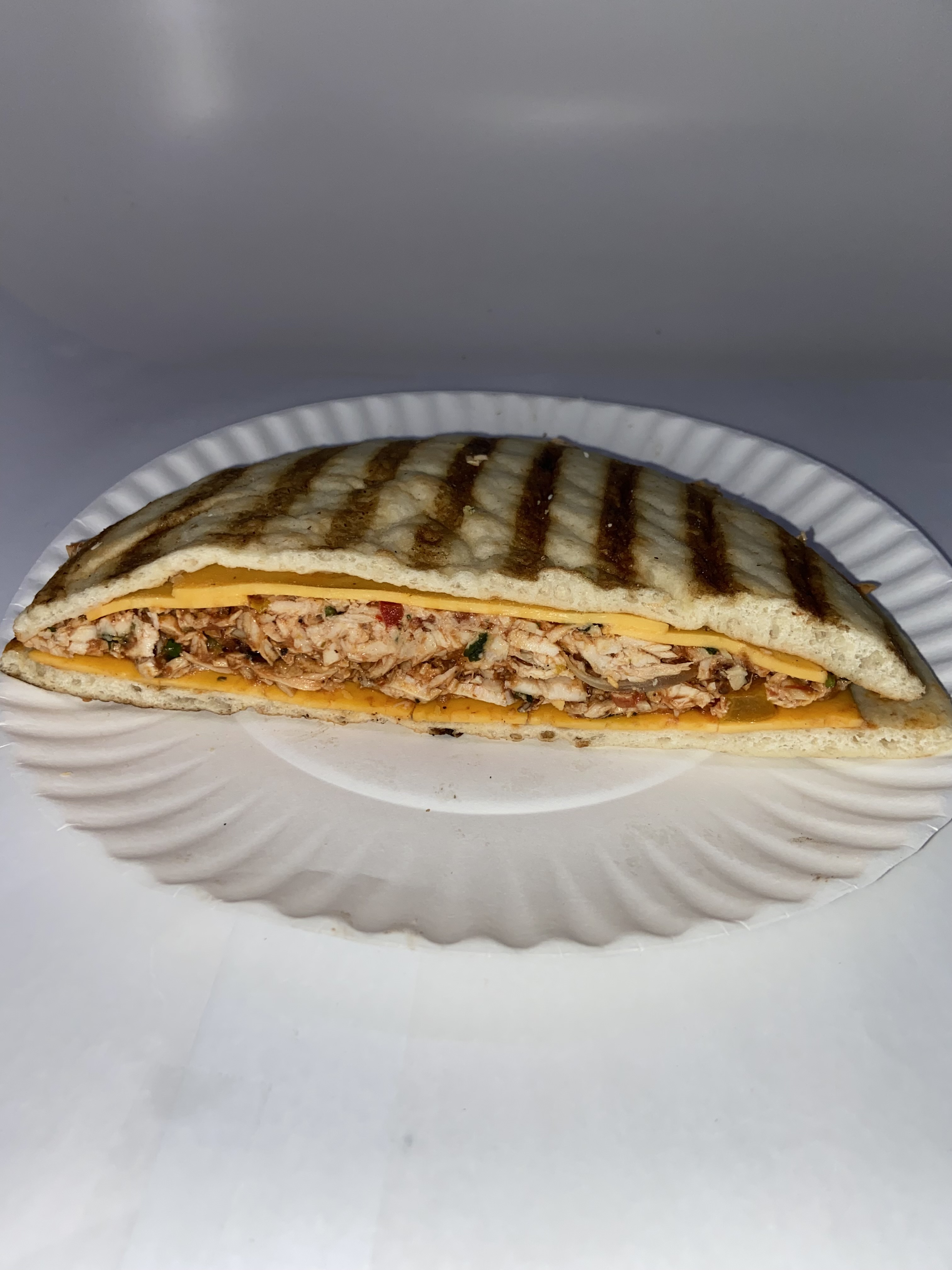 Order CHICKEN FAJITA PANINI food online from Wholesome Factory store, New York on bringmethat.com