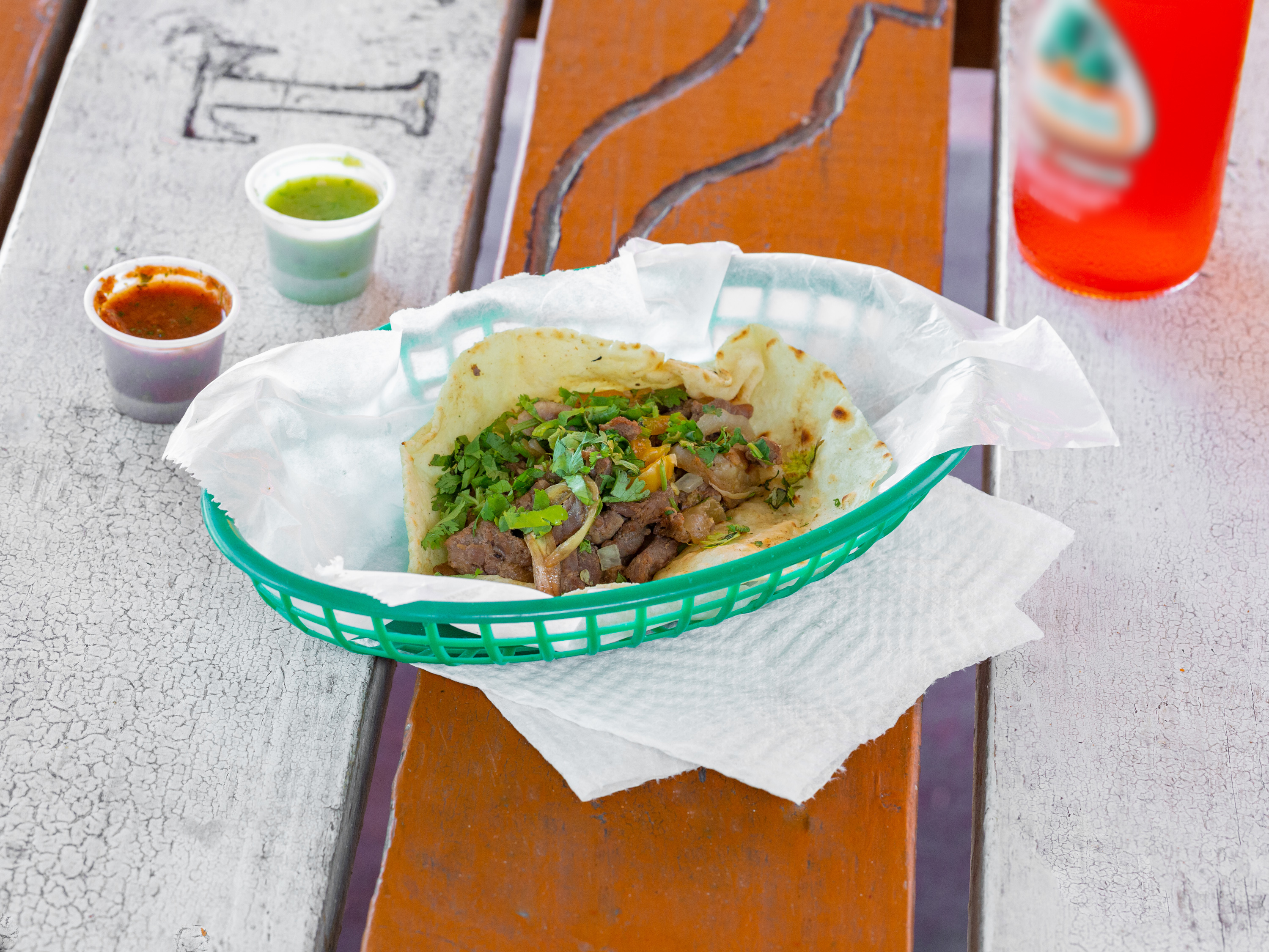 Order Pulled Beef Tacos food online from Taqueria Jaguars store, Round Rock on bringmethat.com