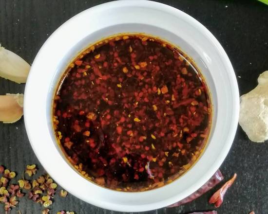 Order Chili oil  / spicy sauce 辣椒油 food online from China Boy store, Washington on bringmethat.com