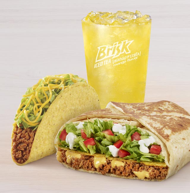 Order Crunchwrap Supreme® Combo food online from Taco Bell store, Bloomington on bringmethat.com