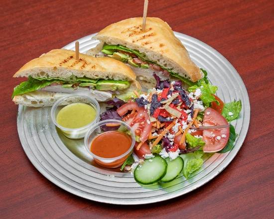 Order Grilled Chicken Ciabatta Sandwich  food online from D’Todo Natural store, Bell on bringmethat.com