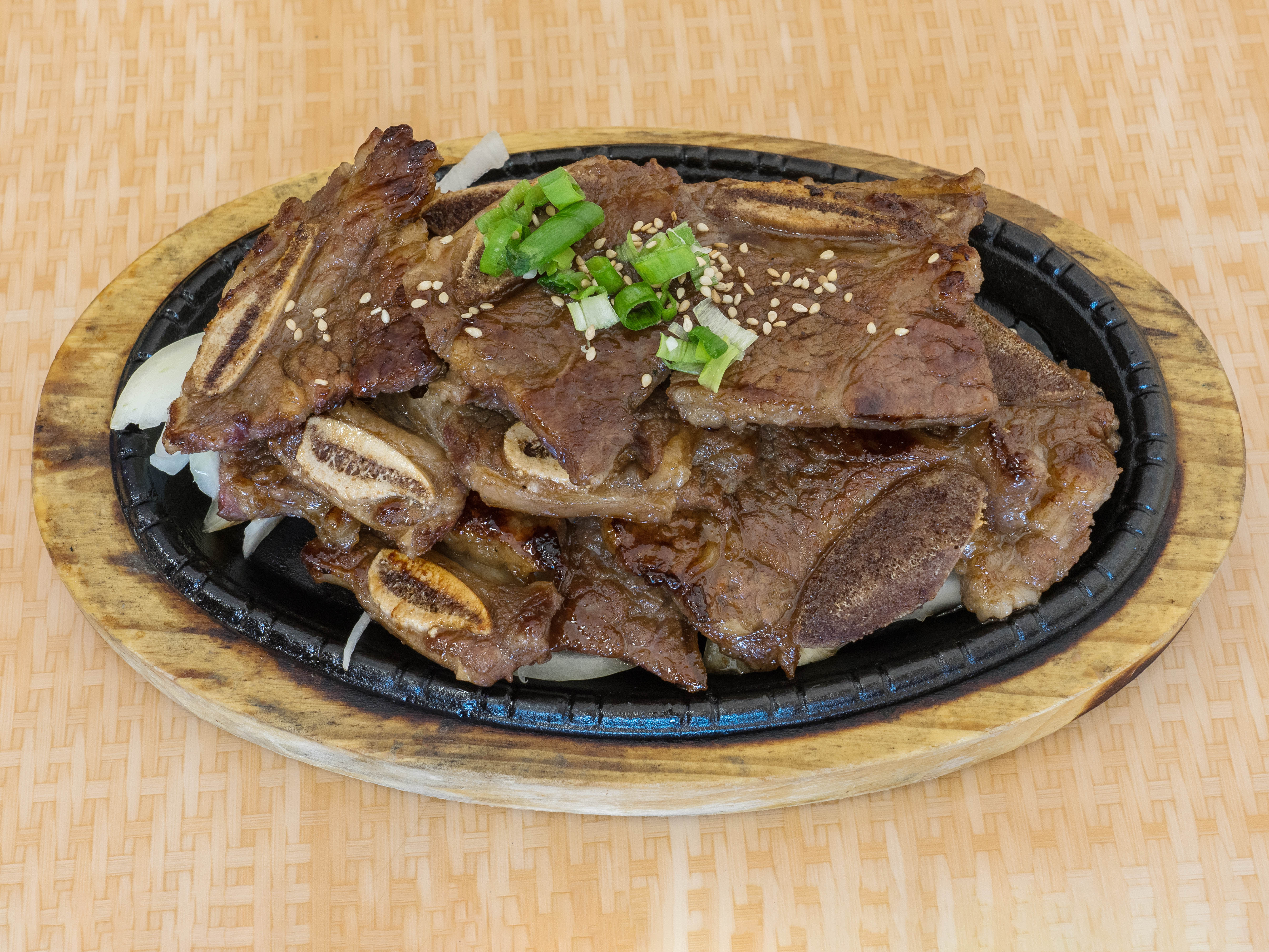 Order 19. Beef Short Rib food online from Sisters Korean Kitchen store, Cerritos on bringmethat.com