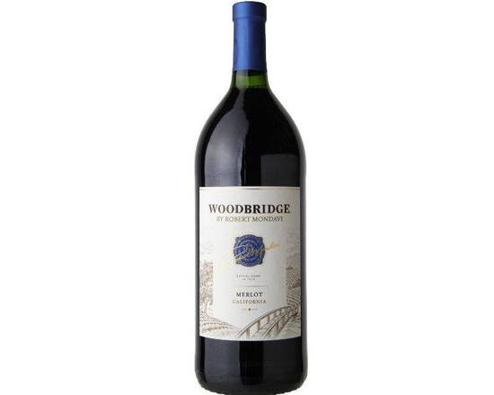 Order Woodbridge Merlot, 1.5L red wine (13.5% ABV) food online from NEWBRIDGE WINES & SPIRITS CORP store, Levittown on bringmethat.com